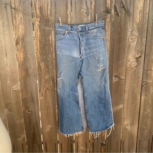 Re/done Levi’s  Blue Denim midi skirt size 26
